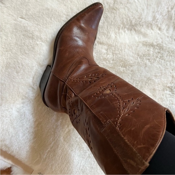 Naturalizer Phoenix Leather Western Cowboy/Cowgirl Boho Boots, 9 - Picture 12 of 13